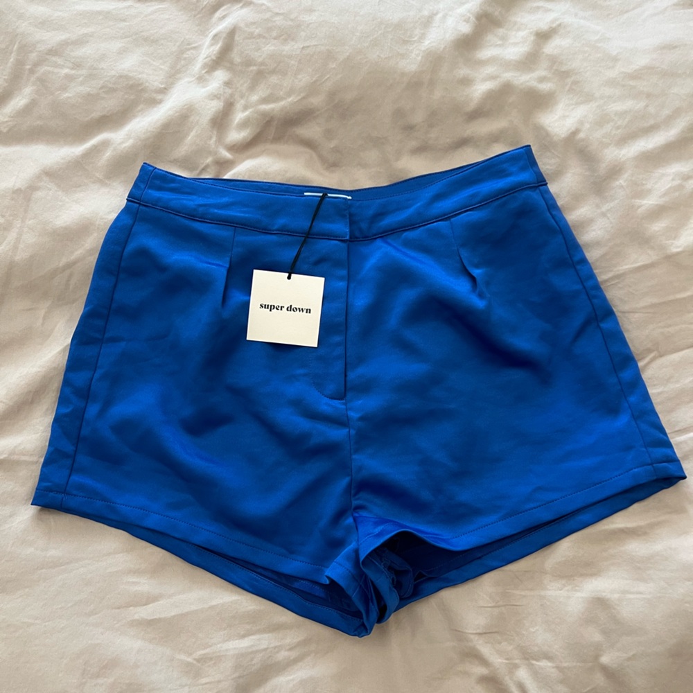 superdown blue shorts